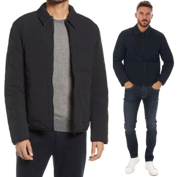 NWT TED BAKER Quilted Reversible Water-Resistant Chore Jacket Work Barn Coat 46 - Picture 3 of 16